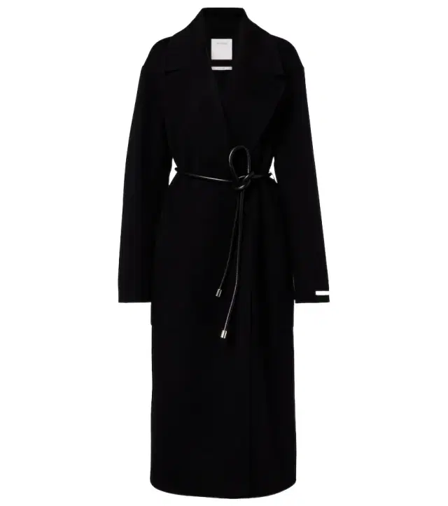 Sportmax Belted oversized virgin wool wrap coat