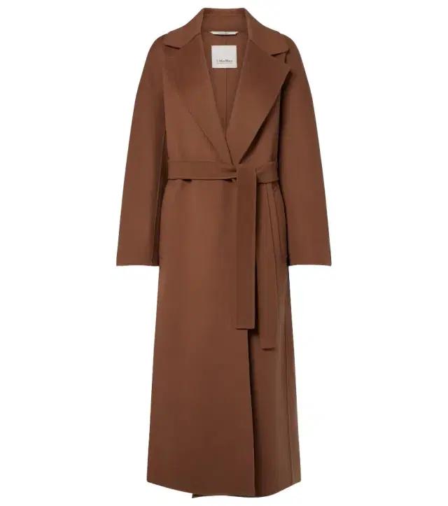 Virgin wool wrap coat
