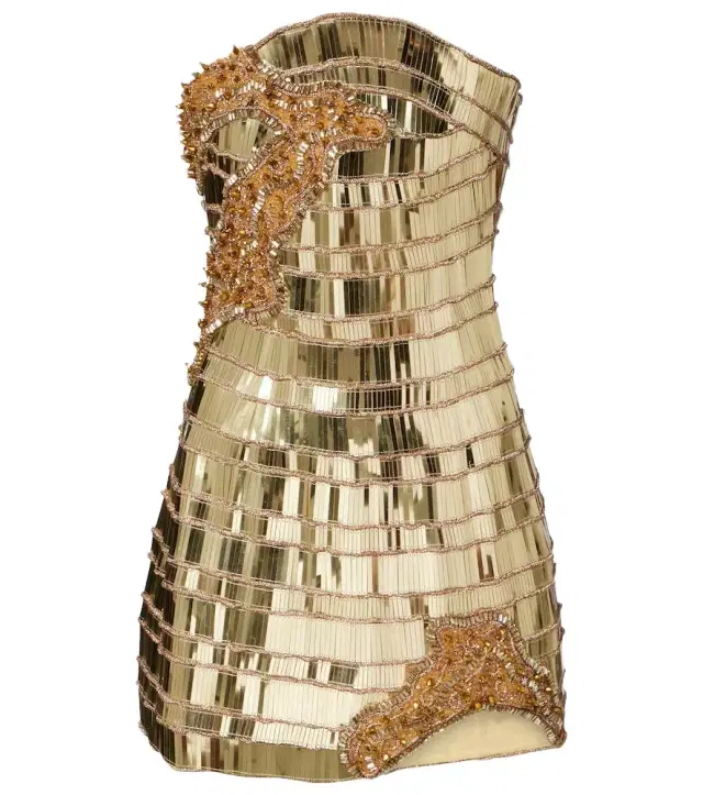 Rachel Gilbert Ariel embellished bustier dress