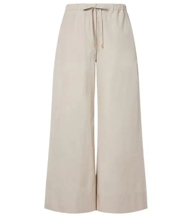 'S Max Mara Cotton poplin wide-leg pants