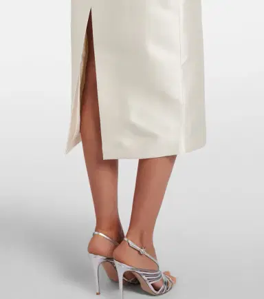 Rachel Gilbert Bronte off-shoulder wool and silk cocktail dress | Thumbnail 5 Rachel Gilbert Bronte off-shoulder wool and silk cocktail dress | Thumbnail 5