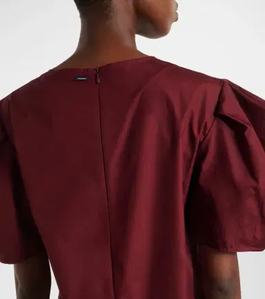 'S Max Mara Puff-sleeve cotton poplin minidress | Thumbnail 3