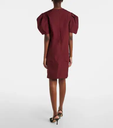 'S Max Mara Puff-sleeve cotton poplin minidress | Thumbnail 4