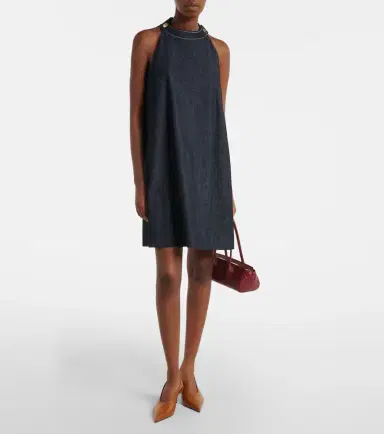 'S Max Mara 'S Max Mara Halterneck denim minidress | Thumbnail 3