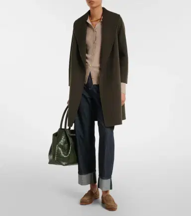'S Max Mara Virgin wool wrap coat | Thumbnail 5
