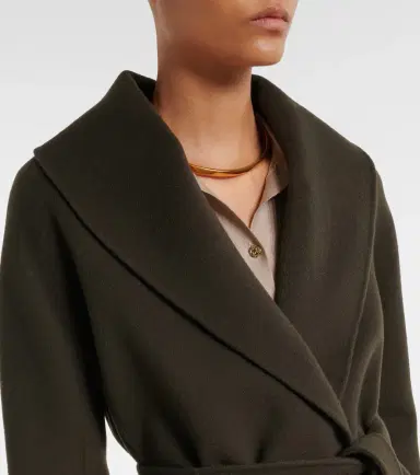'S Max Mara Virgin wool wrap coat | Thumbnail 6