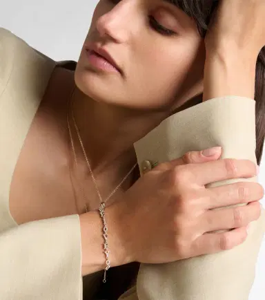 Yvonne Léon Yvonne Léon We Love You 9kt gold chain bracelet with diamonds | Thumbnail 2 Yvonne Léon Yvonne Léon We Love You 9kt gold chain bracelet with diamonds | Thumbnail 2