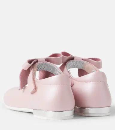 MONNALISA Baby bow-detail leather ballet flats | Thumbnail 4 MONNALISA Baby bow-detail leather ballet flats | Thumbnail 4