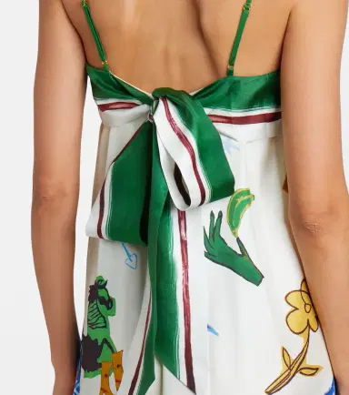 ALÉMAIS Alémais x MLAK Tangible Love printed silk midi dress | Thumbnail 2