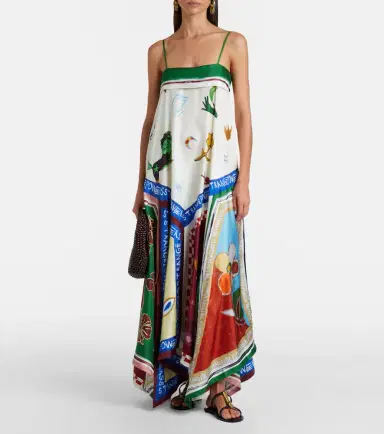ALÉMAIS Alémais x MLAK Tangible Love printed silk midi dress | Thumbnail 4