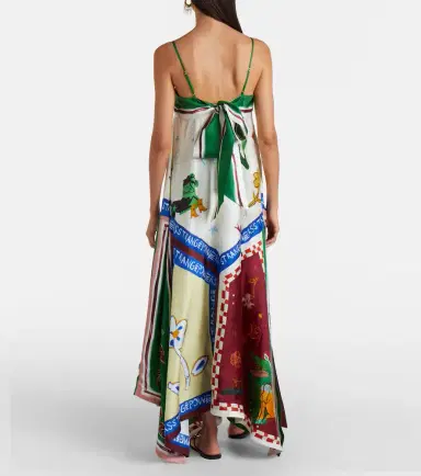 ALÉMAIS Alémais x MLAK Tangible Love printed silk midi dress | Thumbnail 6