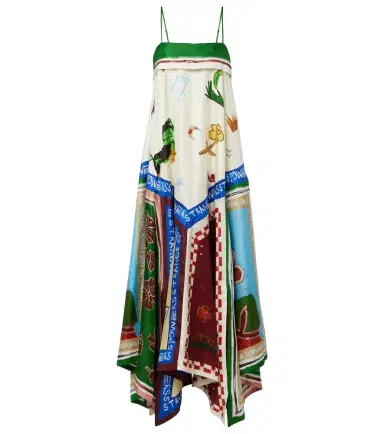 ALÉMAIS Alémais x MLAK Tangible Love printed silk midi dress | Thumbnail 1