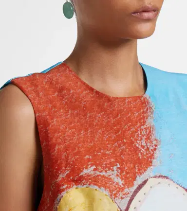ALÉMAIS Alémais x MLAK Lenny printed linen-blend minidress | Thumbnail 2