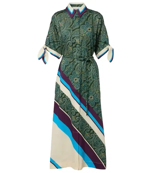 Alemais Alémais Joni printed linen-blend shirt dress