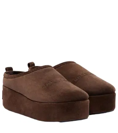Balenciaga Alaska suede platform mules | Thumbnail 1 Balenciaga Alaska suede platform mules | Thumbnail 1