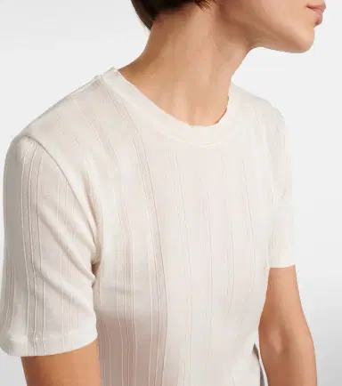 The Row Etina ribbed-knit cotton T-shirt | Thumbnail 4