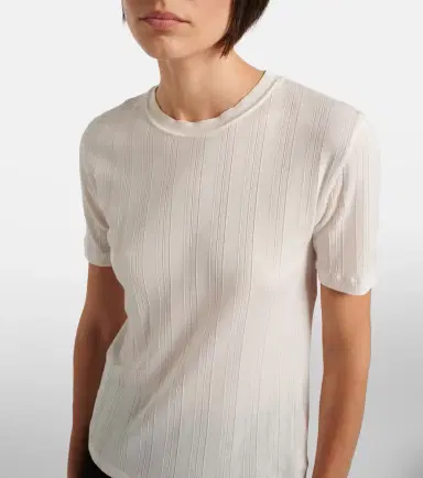 The Row Etina ribbed-knit cotton T-shirt | Thumbnail 5
