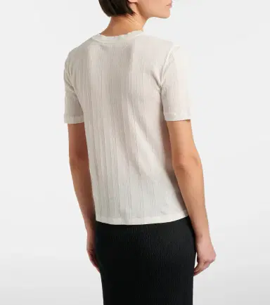 The Row Etina ribbed-knit cotton T-shirt | Thumbnail 6