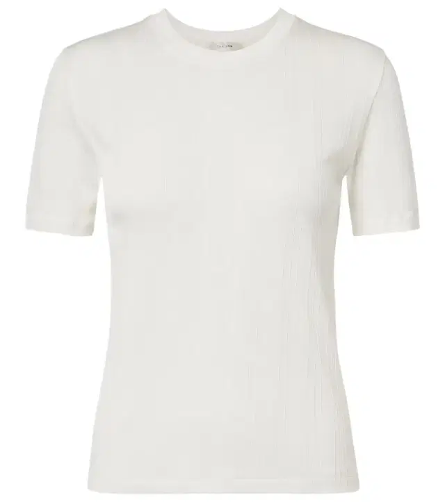Etina ribbed-knit cotton T-shirt