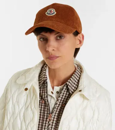 Moncler Logo corduroy baseball cap | Thumbnail 4 Moncler Logo corduroy baseball cap | Thumbnail 4