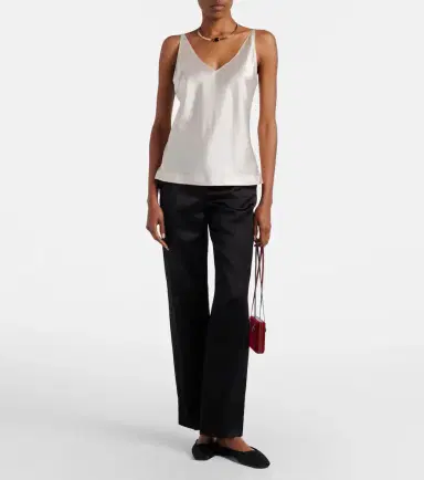 Dorothee Schumacher Sense Of Shine silk-blend satin top | Thumbnail 2