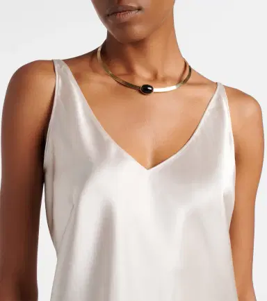Dorothee Schumacher Sense Of Shine silk-blend satin top | Thumbnail 4