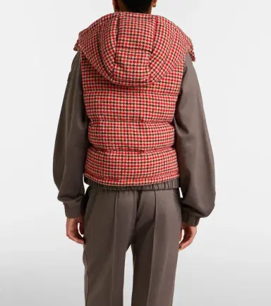 Moncler Niverolle checked wool-blend down vest | Thumbnail 2