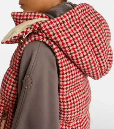 Moncler Niverolle checked wool-blend down vest | Thumbnail 3