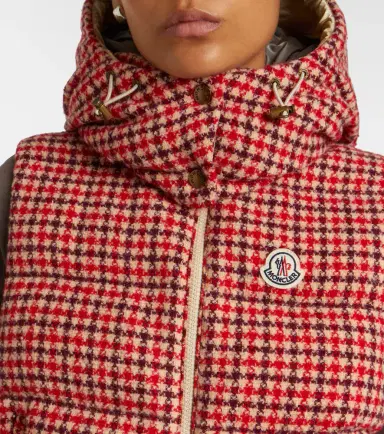 Moncler Niverolle checked wool-blend down vest | Thumbnail 5