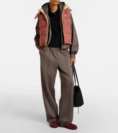 Moncler Niverolle checked wool-blend down vest | Thumbnail 6