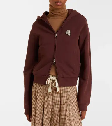 Moncler Cotton zip-up hoodie | Thumbnail 5