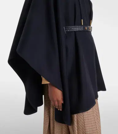 Moncler Belted wool-blend cape | Thumbnail 4 Moncler Belted wool-blend cape | Thumbnail 4
