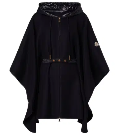Moncler Belted wool-blend cape | Thumbnail 1 Moncler Belted wool-blend cape | Thumbnail 1