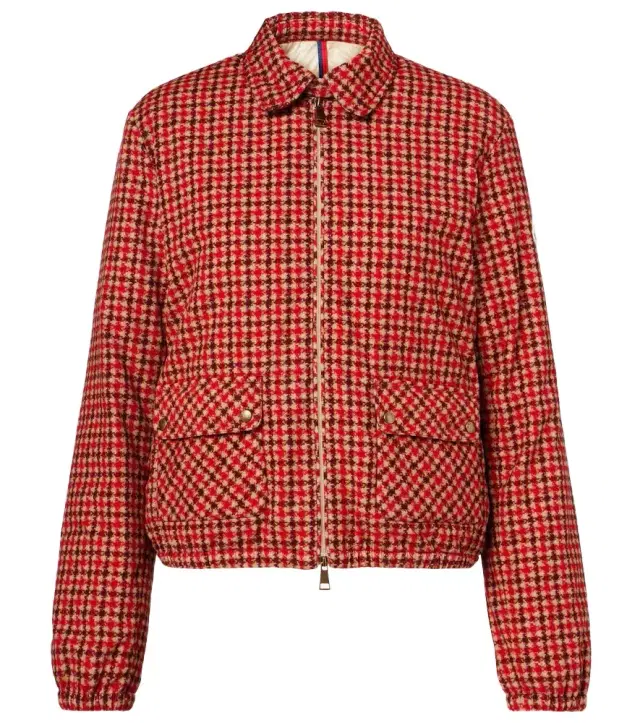 anset houndstooth cotton down jacket