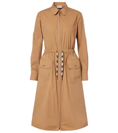 Moncler Cotton-blend zip-up shirt dress | Thumbnail 1 Moncler Cotton-blend zip-up shirt dress | Thumbnail 1