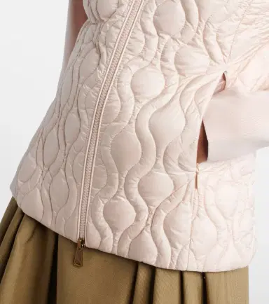 Moncler Down-paneled cotton cardigan | Thumbnail 4 Moncler Down-paneled cotton cardigan | Thumbnail 4