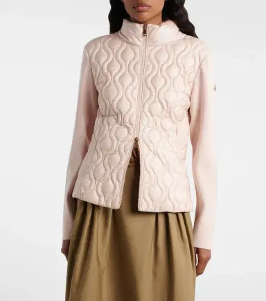 Moncler Down-paneled cotton cardigan | Thumbnail 7 Moncler Down-paneled cotton cardigan | Thumbnail 7