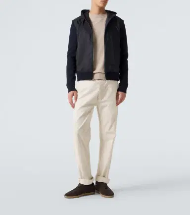 Moncler Tricot hooded cotton-blend jacket | Thumbnail 5