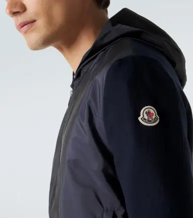 Moncler Tricot hooded cotton-blend jacket | Thumbnail 6
