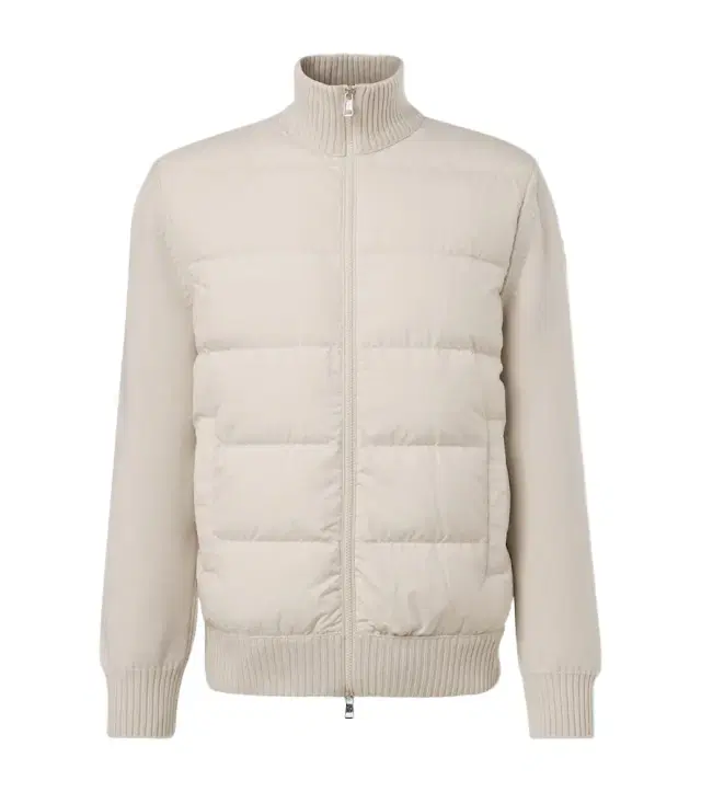 Moncler Tricot down-paneled virgin wool cardigan