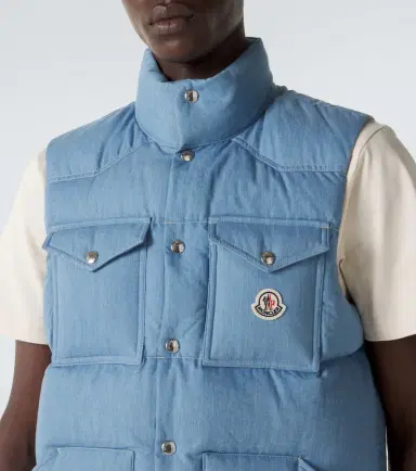 Moncler Ervional denim down vest | Thumbnail 3