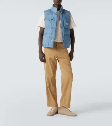 Moncler Ervional denim down vest | Thumbnail 4