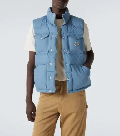 Moncler Ervional denim down vest | Thumbnail 5