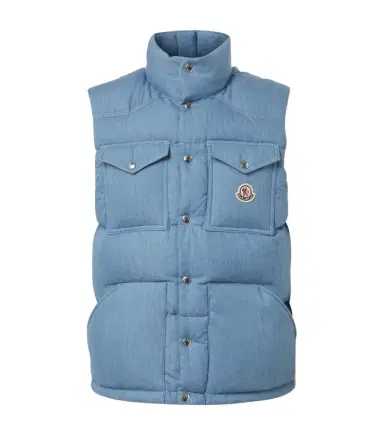 Moncler Ervional denim down vest | Thumbnail 1