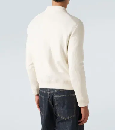 Moncler Embroidered cotton-blend sweater | Thumbnail 3
