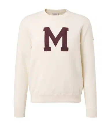 Moncler Embroidered cotton-blend sweater | Thumbnail 1