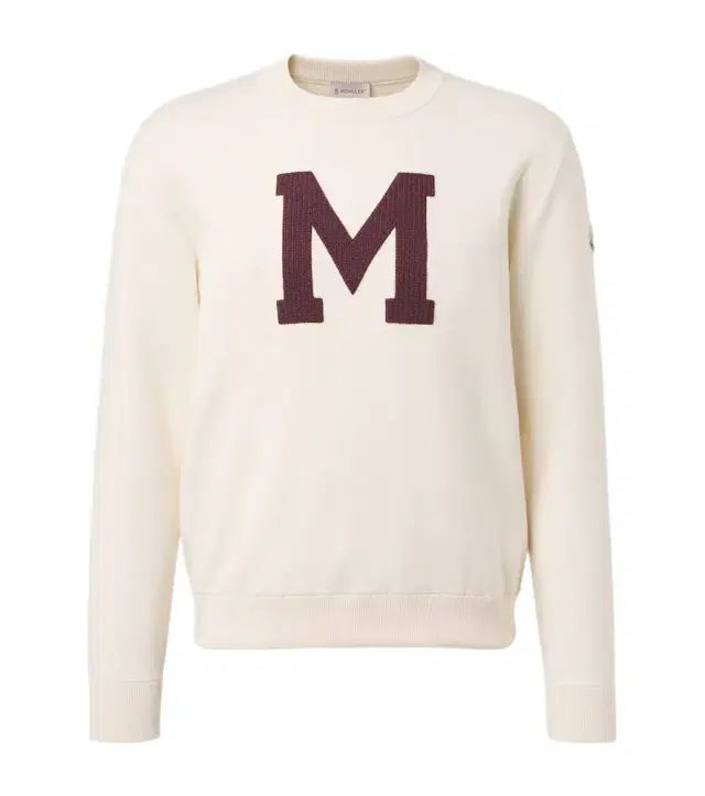 Moncler Embroidered cotton-blend sweater
