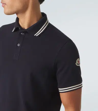 Moncler Cotton piqué polo shirt | Thumbnail 4 Moncler Cotton piqué polo shirt | Thumbnail 4