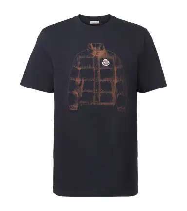 Moncler Printed cotton jersey T-shirt | Thumbnail 1 Moncler Printed cotton jersey T-shirt | Thumbnail 1