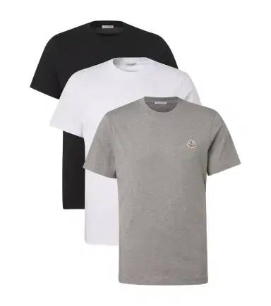 Moncler Set of 3 cotton jersey T-shirts | Thumbnail 1